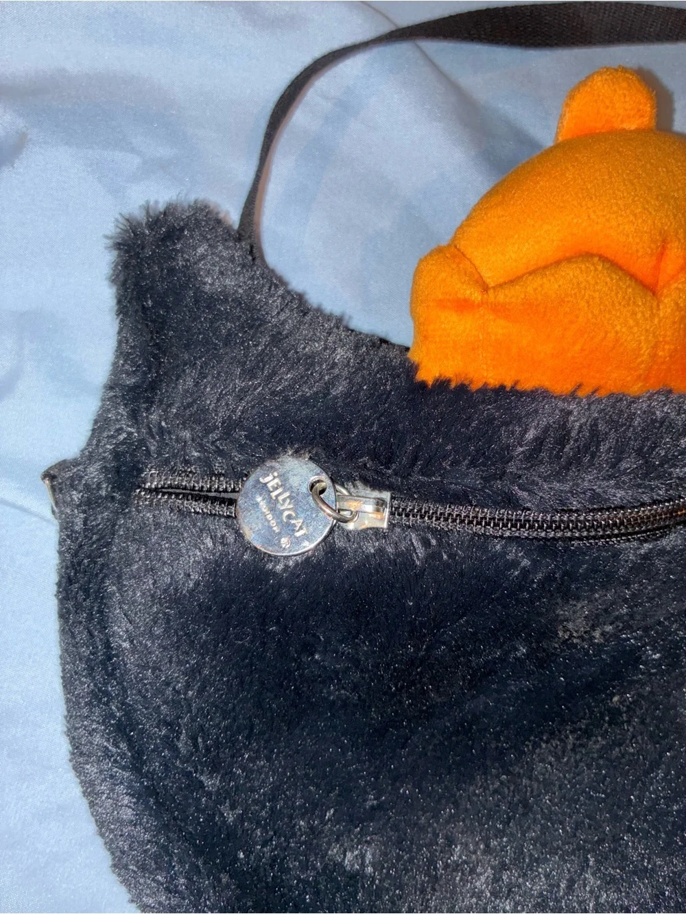 Jellycat Jack Black Cat Plush Crossbody Bag